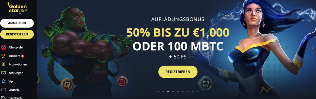 Golden Star Casino Hauptseite