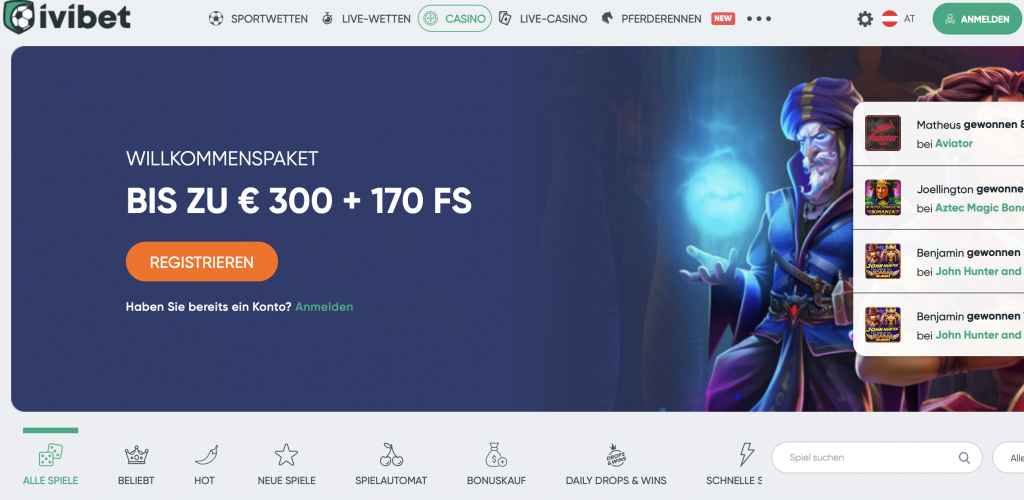 iviBet Casino Übersicht