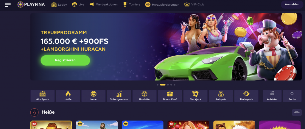 Playfina Casino Test