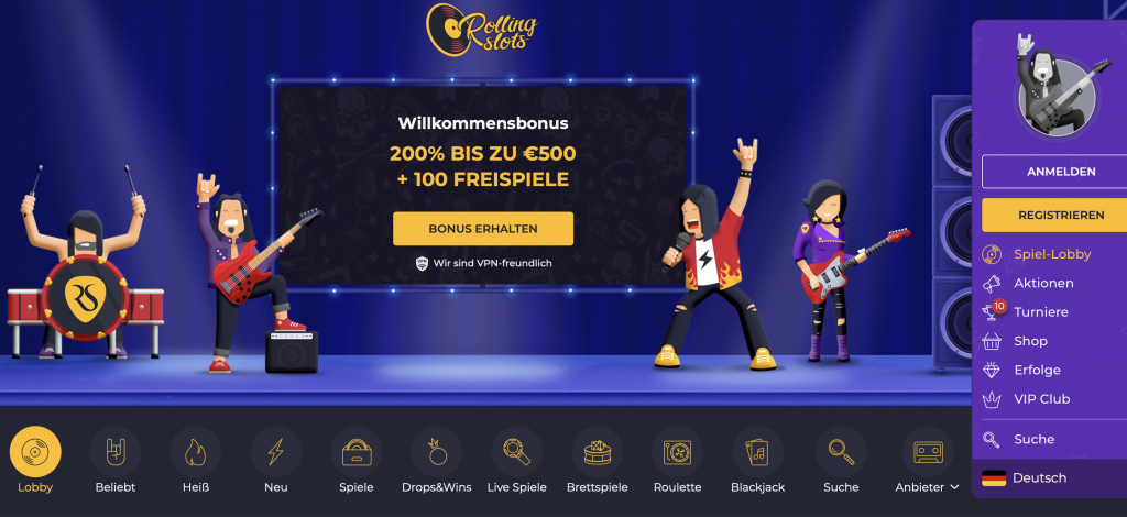 Rolling Slots Casino Test