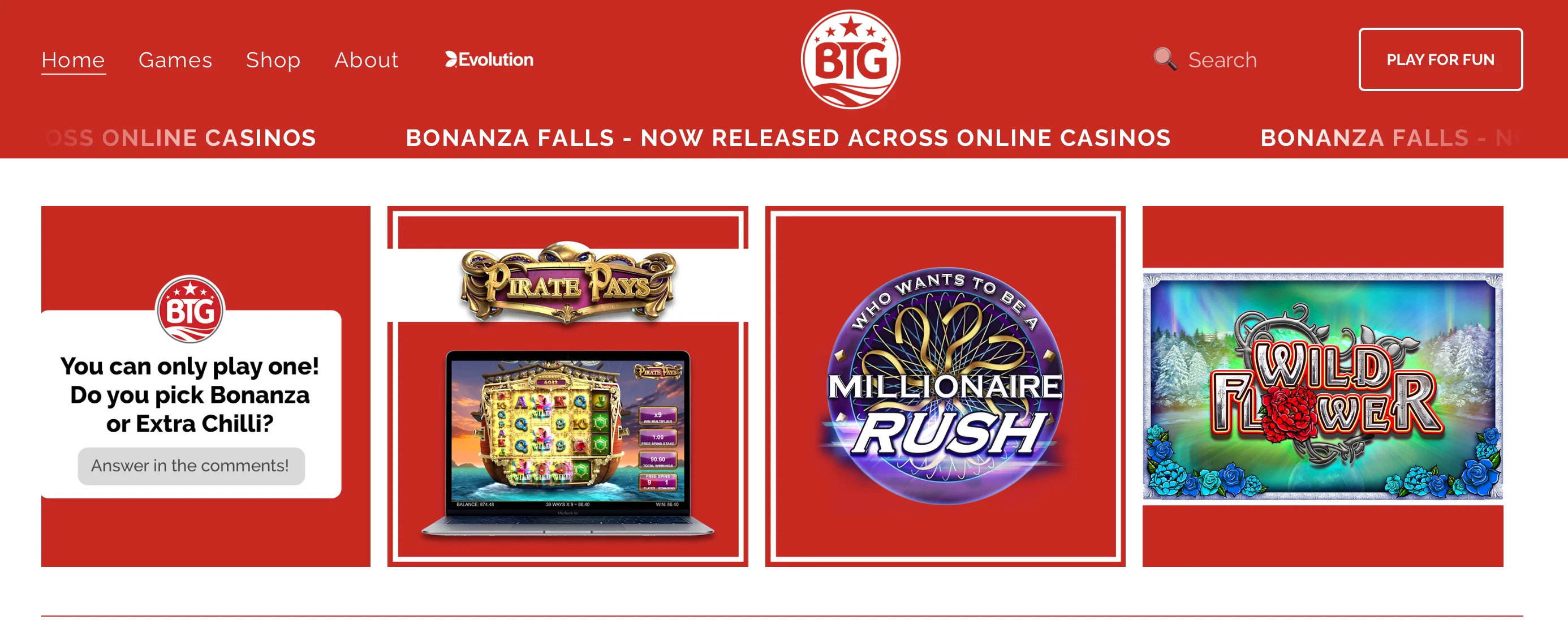 Big Time Gaming in Online Casinos