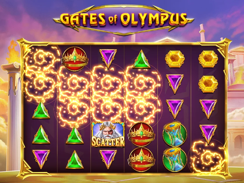 Gates of Olympus Slot Spielautomat Grafik