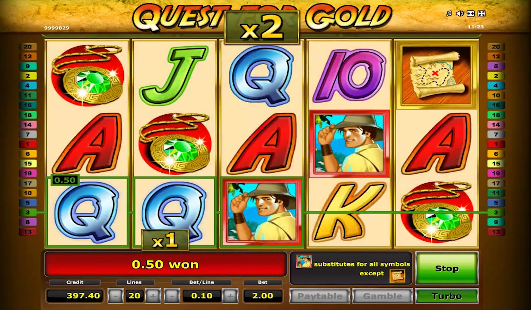 Quest for Gold Spielautomaten Spielen 2024