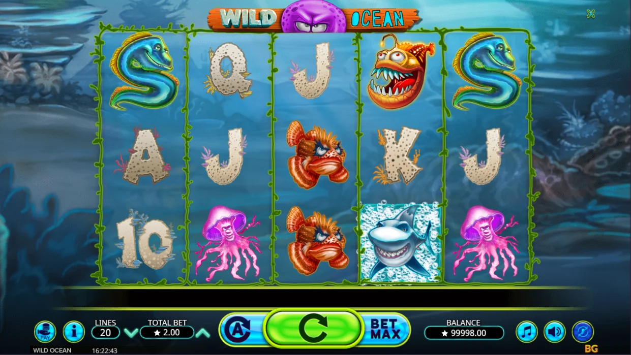 Wild Ocean Spielautomat Grafik