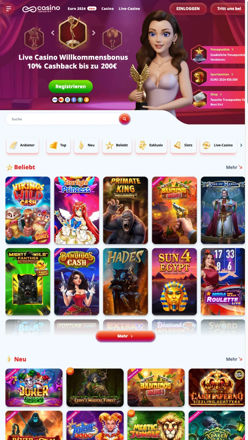 Infinity Casino App