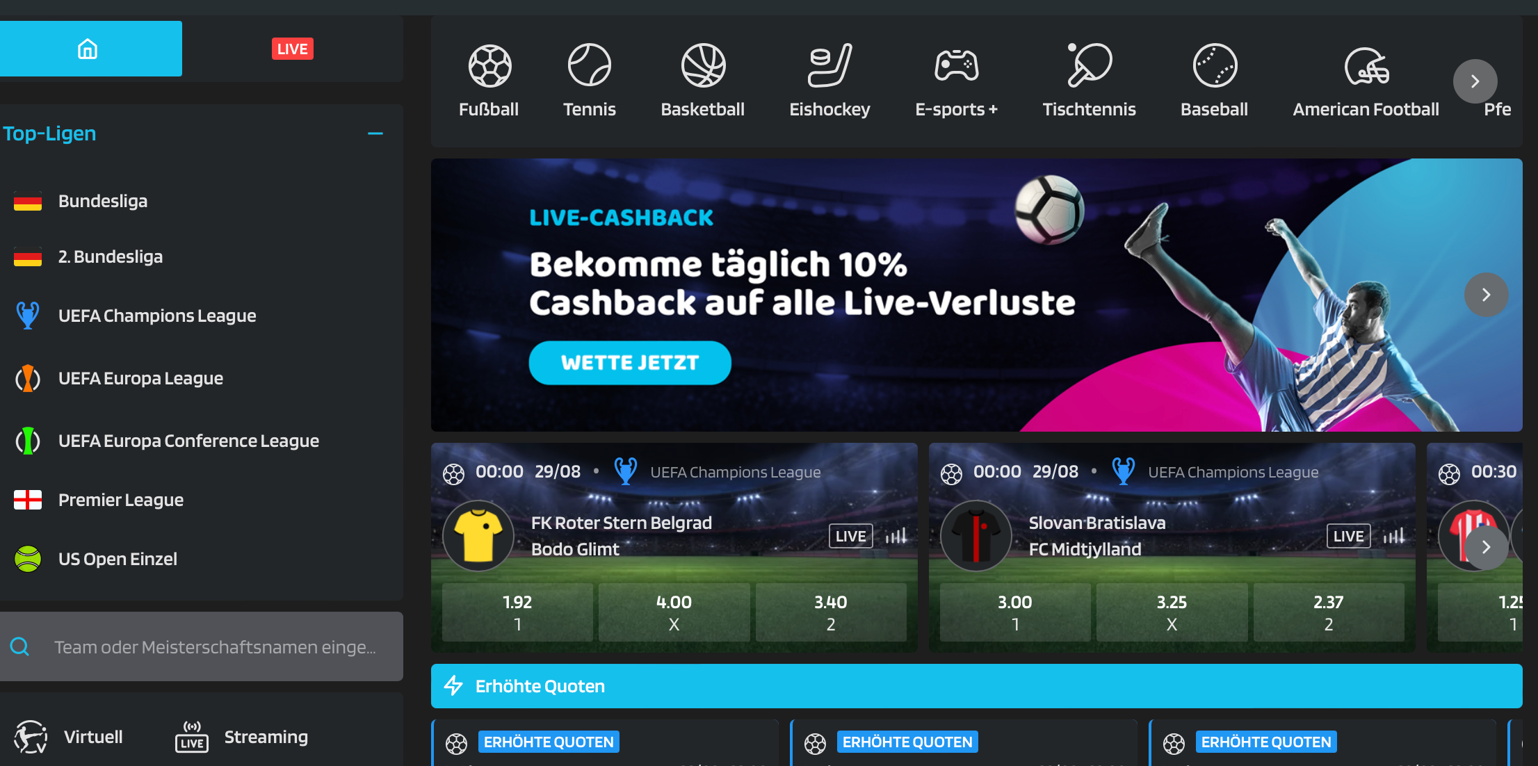 HeyCasino Sportwetten