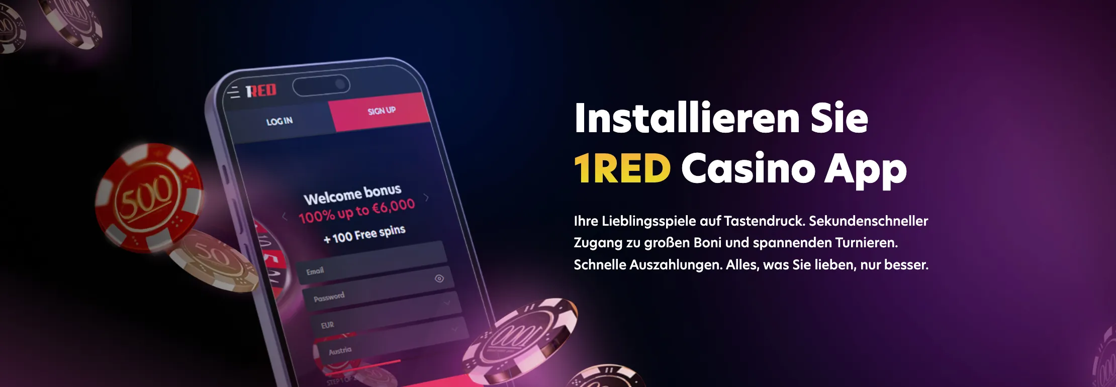 1Red Apps Casino