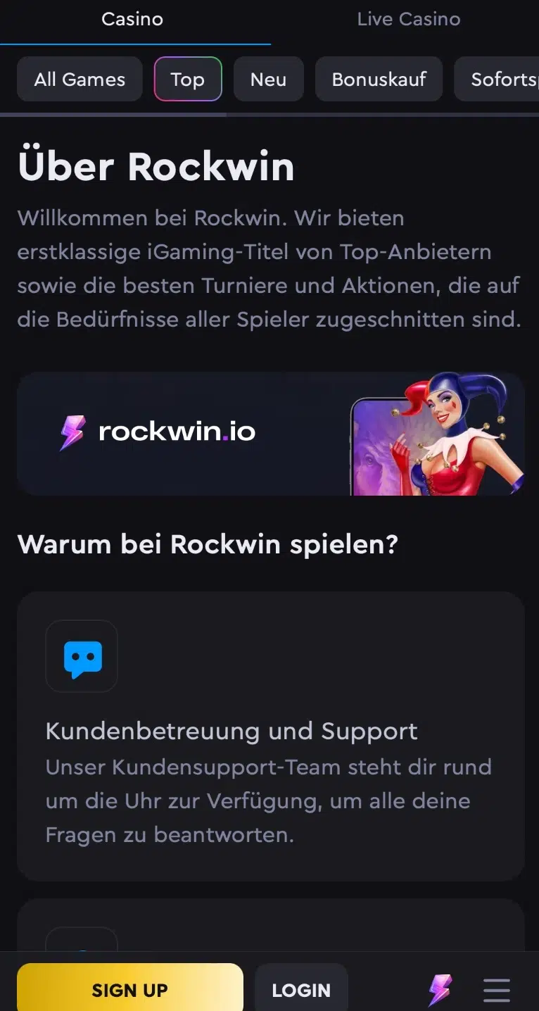 Mobile Casinos Rockwin