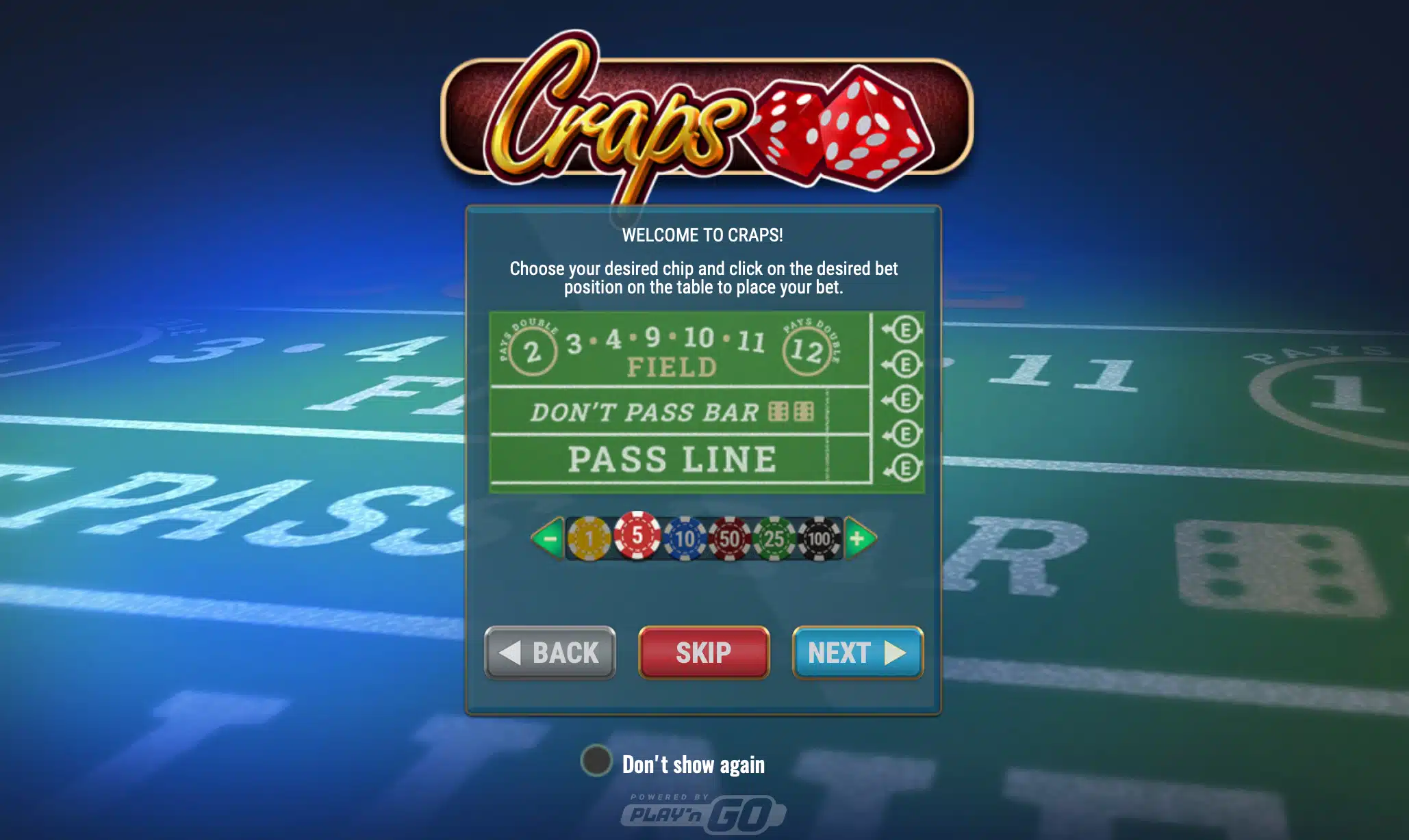 Craps Echtgeld