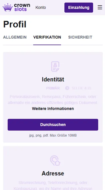Crown Slots Casino Verifizierung