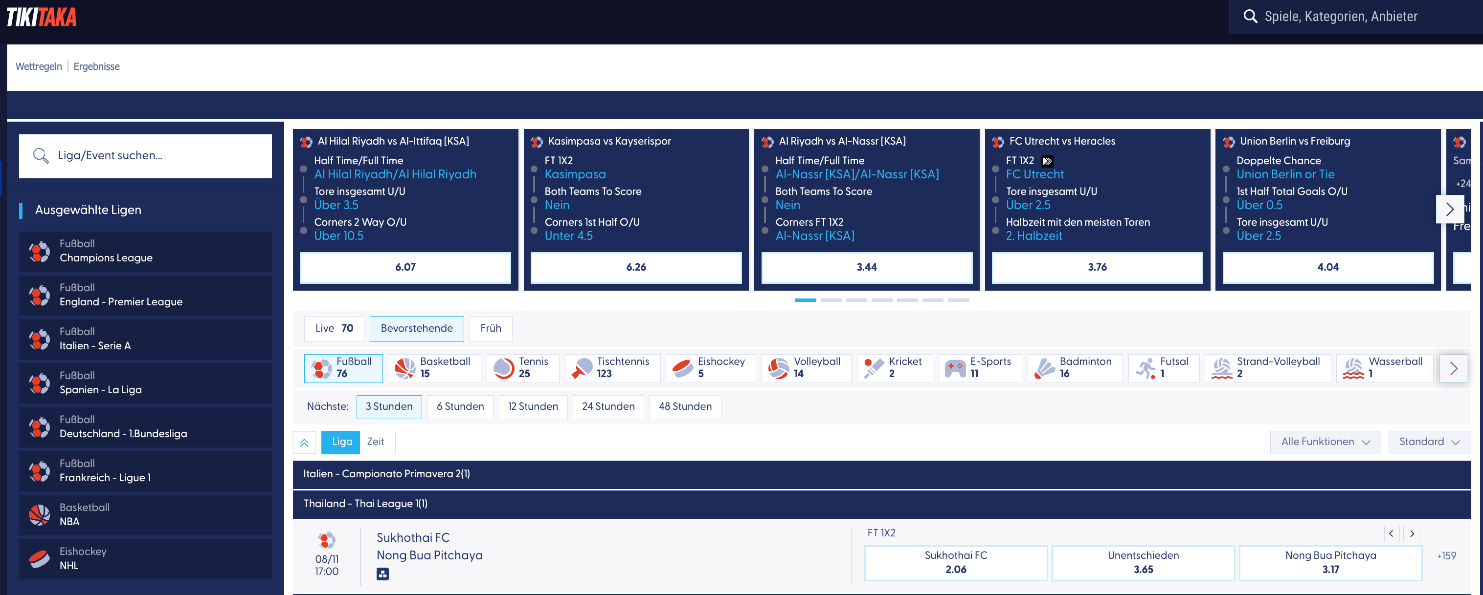 Tikitaka Sportwetten