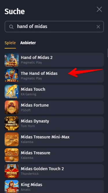 The Hand of Midas Spielen