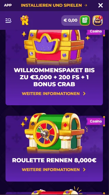 Bonusangebot in 15 euro casino