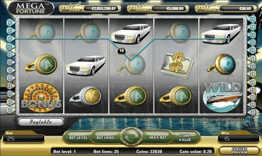 Symbolen von Mega Fortune Spiele Symbolen im Mega Fortune Slot