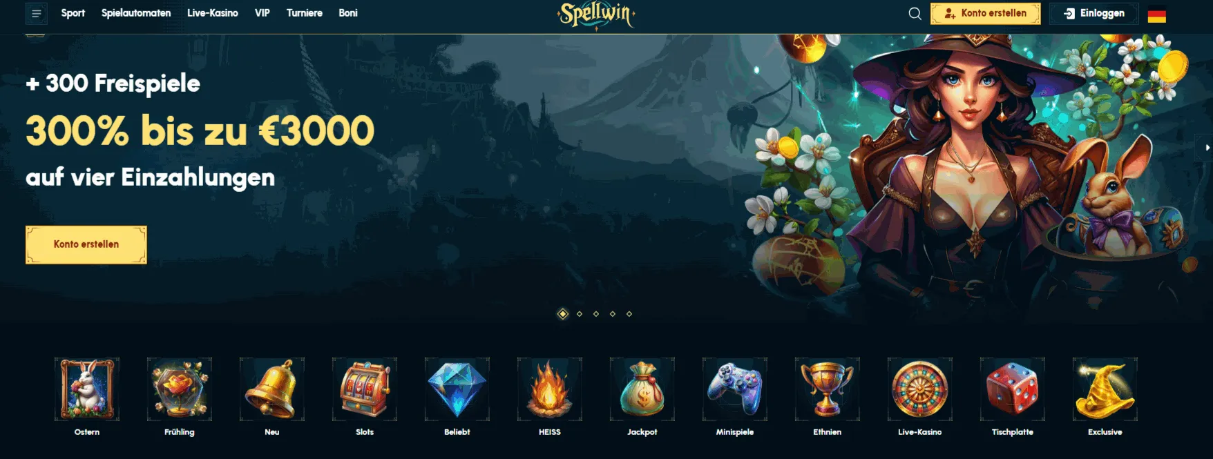 Spellwin Casino Lobby