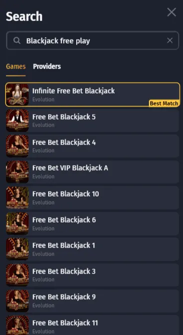 Winshark Casino Blackjack