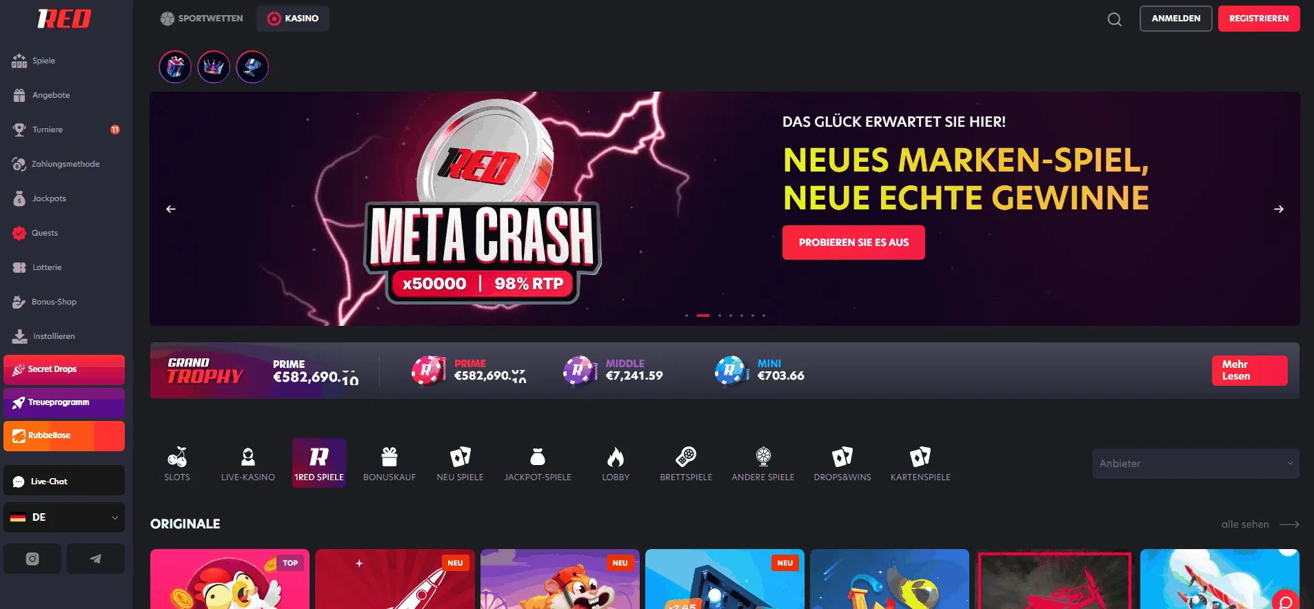 Deutschen 1Red Casino 1Red Deutsche Casino