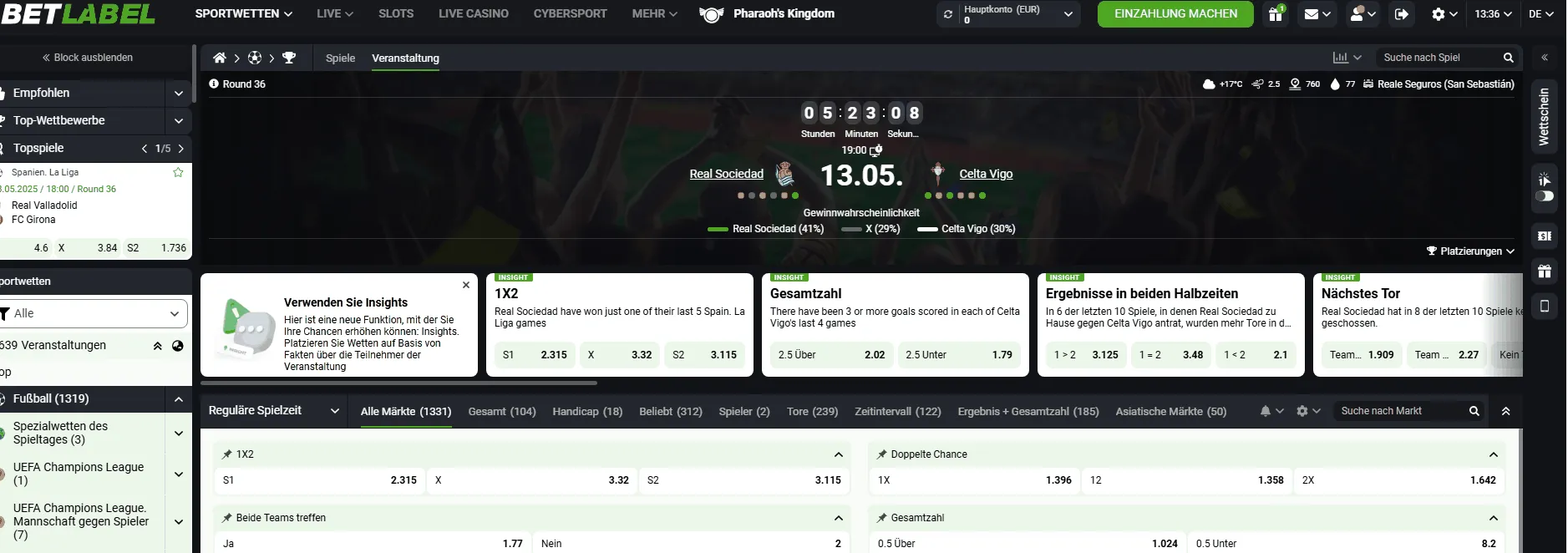 Sportwetten Betlabel Sportwetten