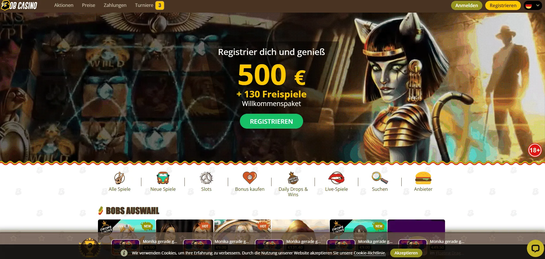 Liechtensteiner Online Casino Bob Bob Casino fur Liechtenstein