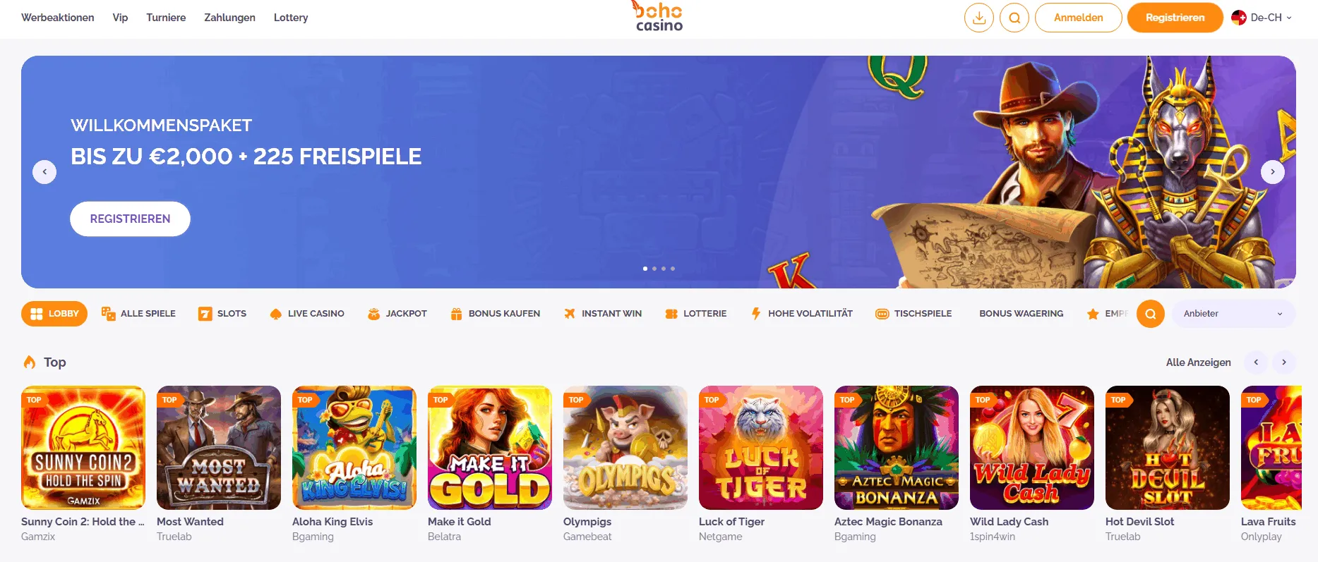 Schweizer Online Casino Boho Boho Casino fur Schweiz