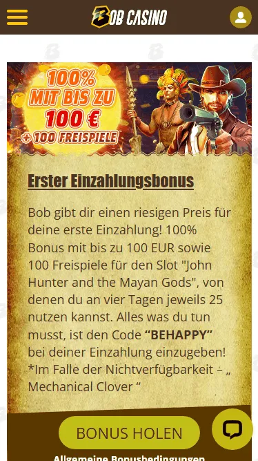 Bonus im Liechtenstein Bob Casino