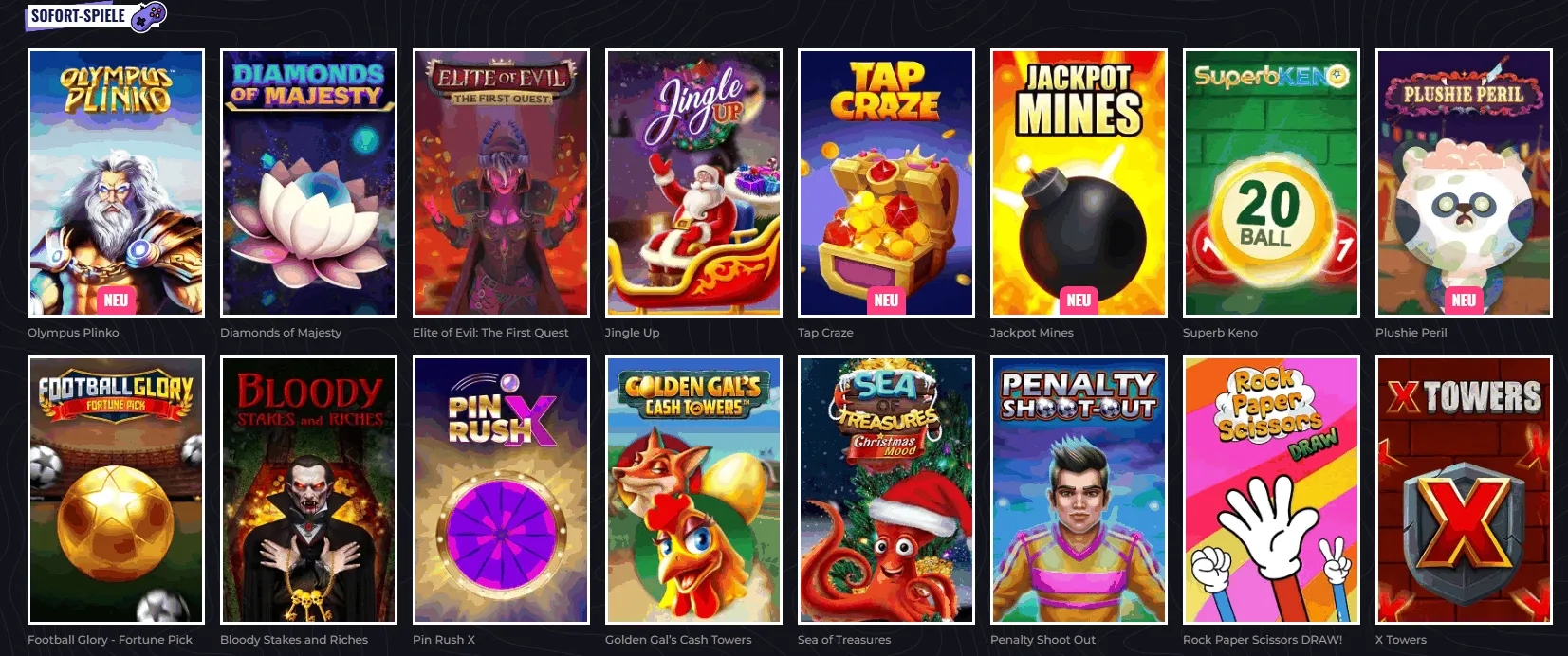 Sofort und Weitere Spiele bet Lunubet Sofort Spiele im Lunubet