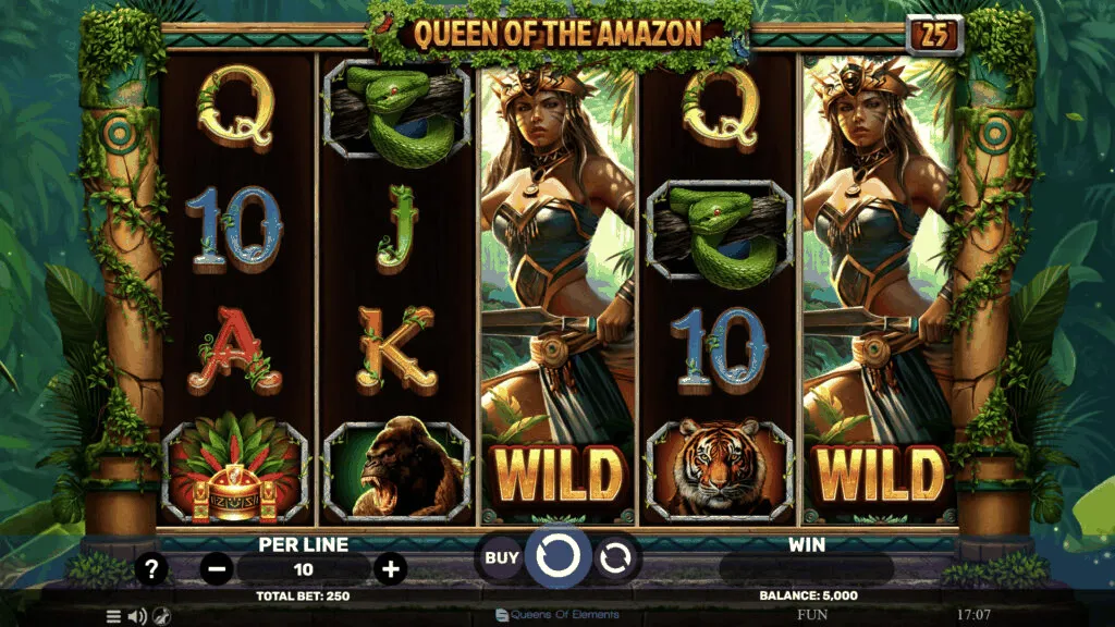 Amazon Queen Spielautomat WMS Amazon Queen Slot WMS