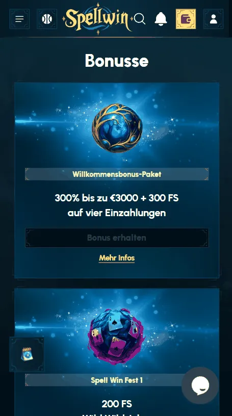 Bonus im Spellwin Casino