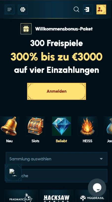 Registrieren im Spellwin Casino