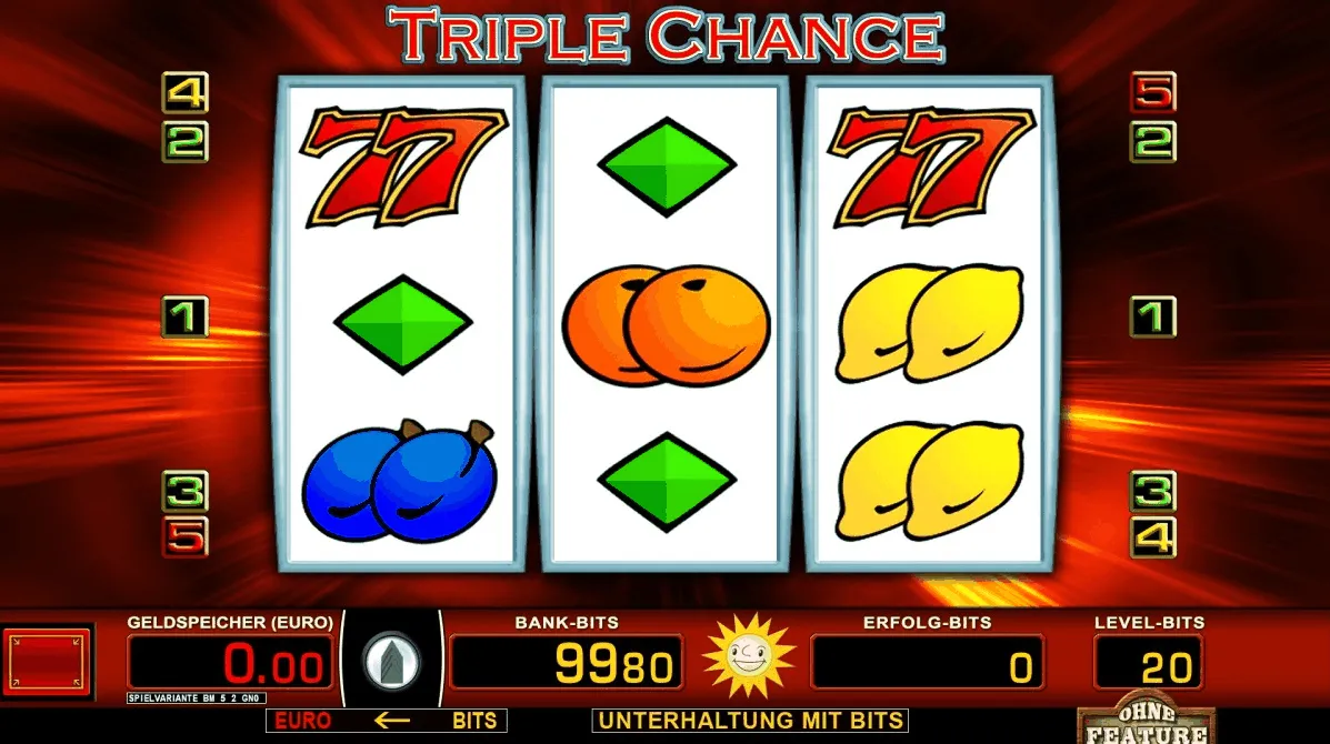 Symbolen von Triple Chance Spiele Symbolen im Triple Chance Slot