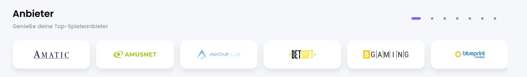 Top Softwareanbietern bei Winnerz Casino Winnerz Casino Spielanbieter
