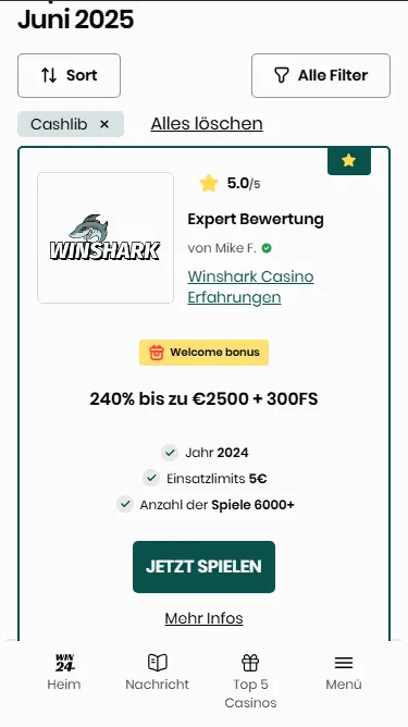 Casino mit Cashlib wahlen
