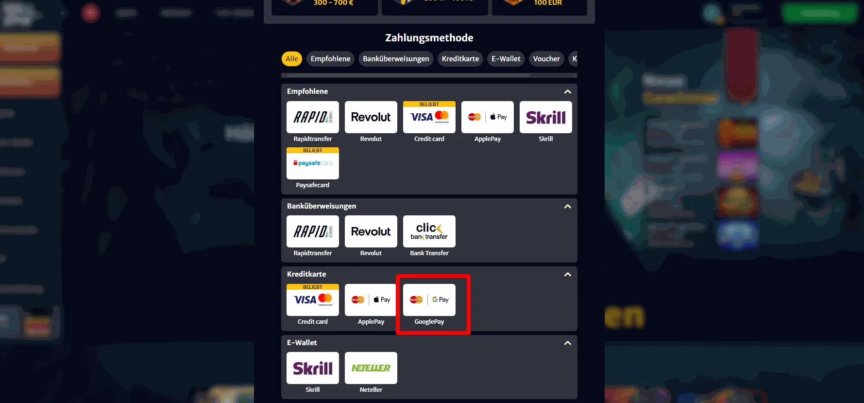 Hell Spin Casino Einzahlung mit Google Pay Google Pay Einzahlung im Hell Spin