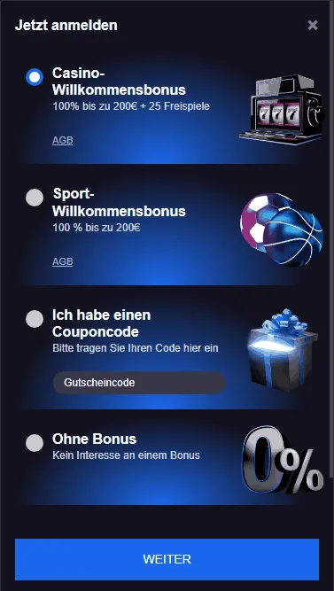 Bonus bei Pribet Casino