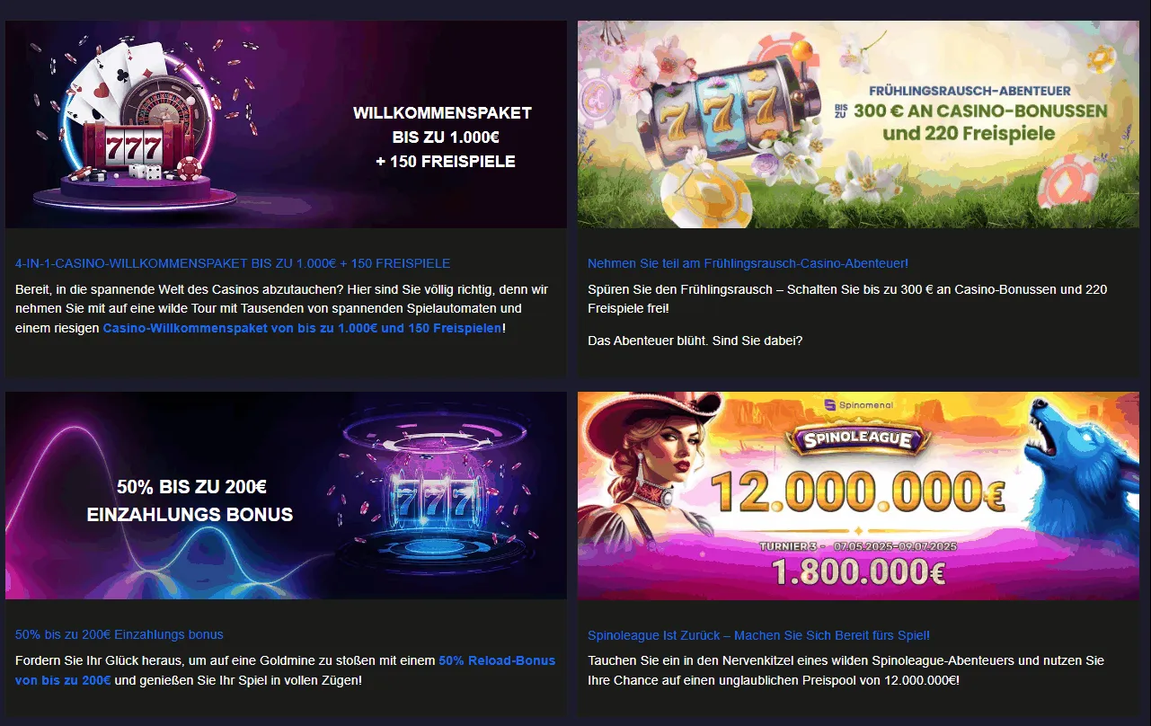 Bonusangebot bei Pribet Boni im Pribet Casino