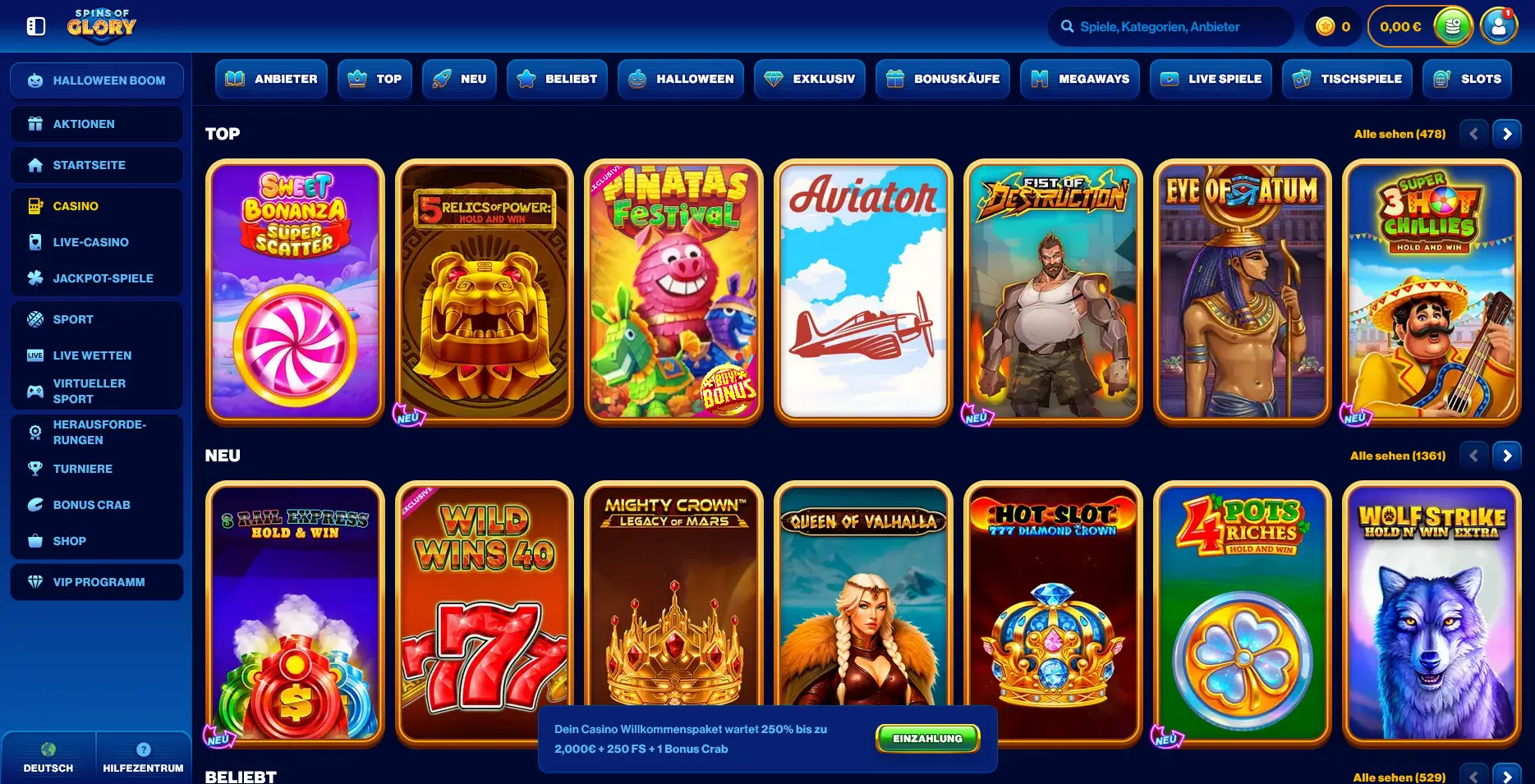 Spins of Glory Slots