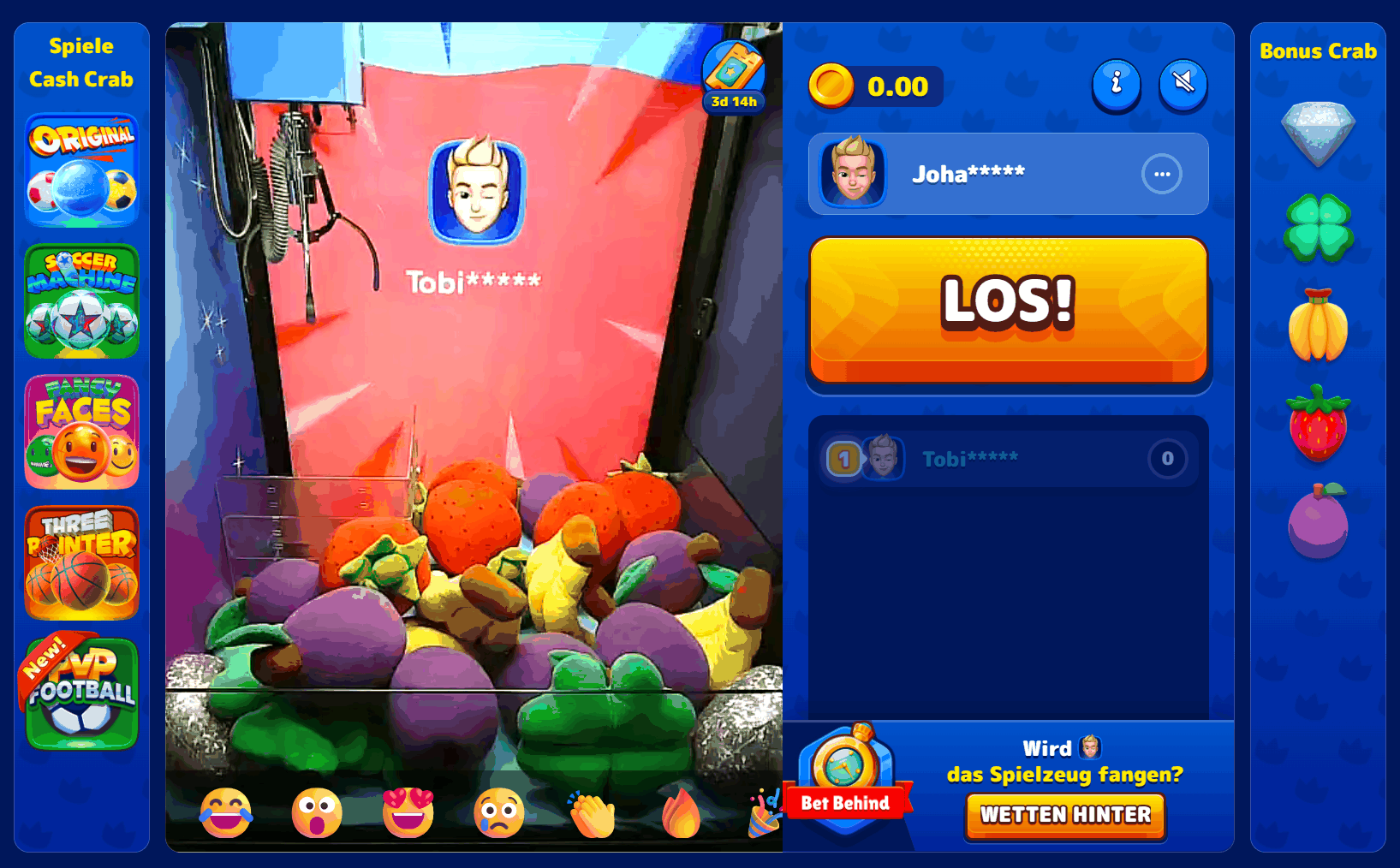 WishWin Bonus Crab Spielautomat