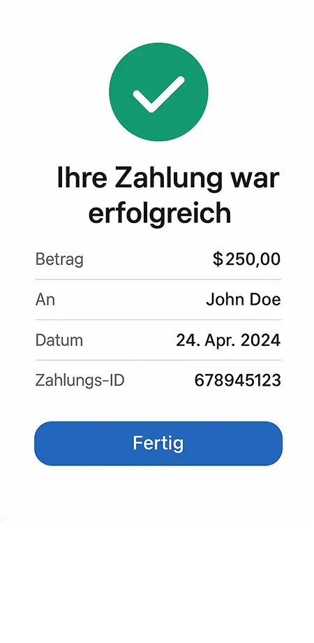 Zahlungsbestätigung