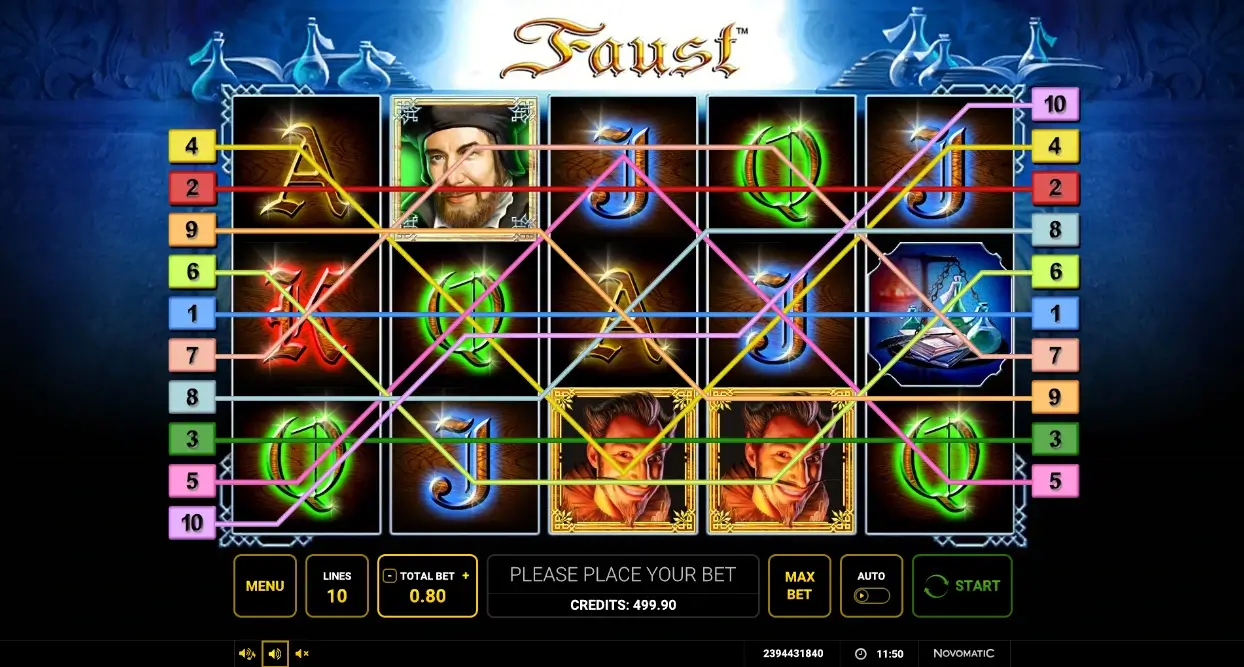 Faust Slot Gewinnlinien