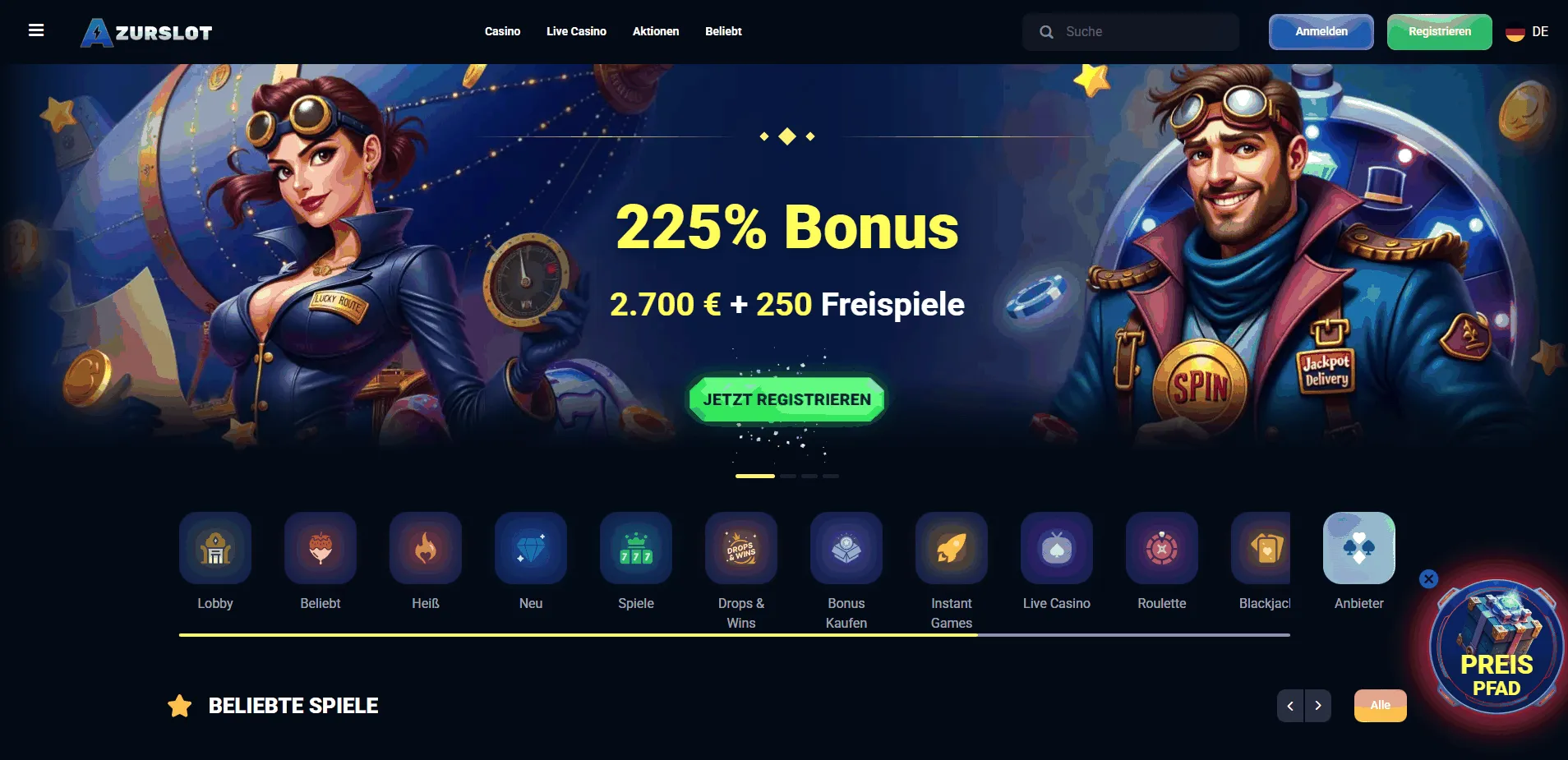 AzurSlot Casino Bericht AzurSlot Casino Test