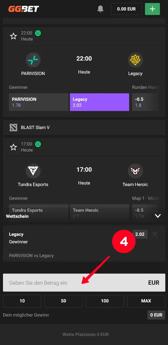 GGbet Einsatzbereich