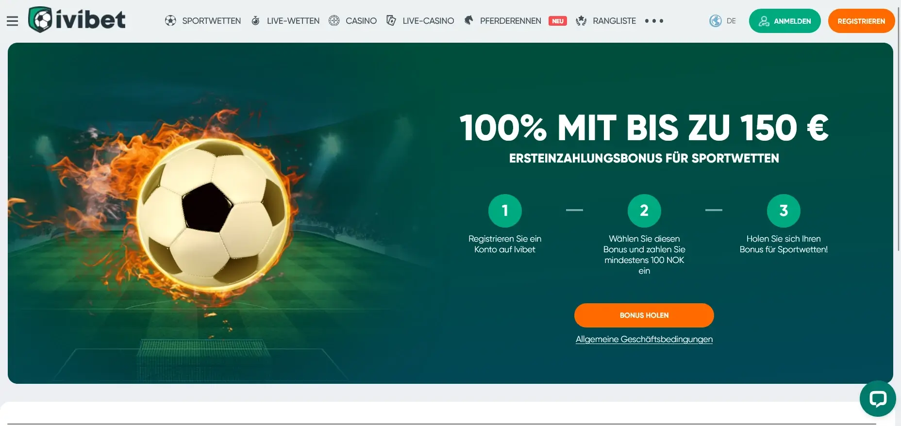 100 Prozent Bonus für Sportwetten