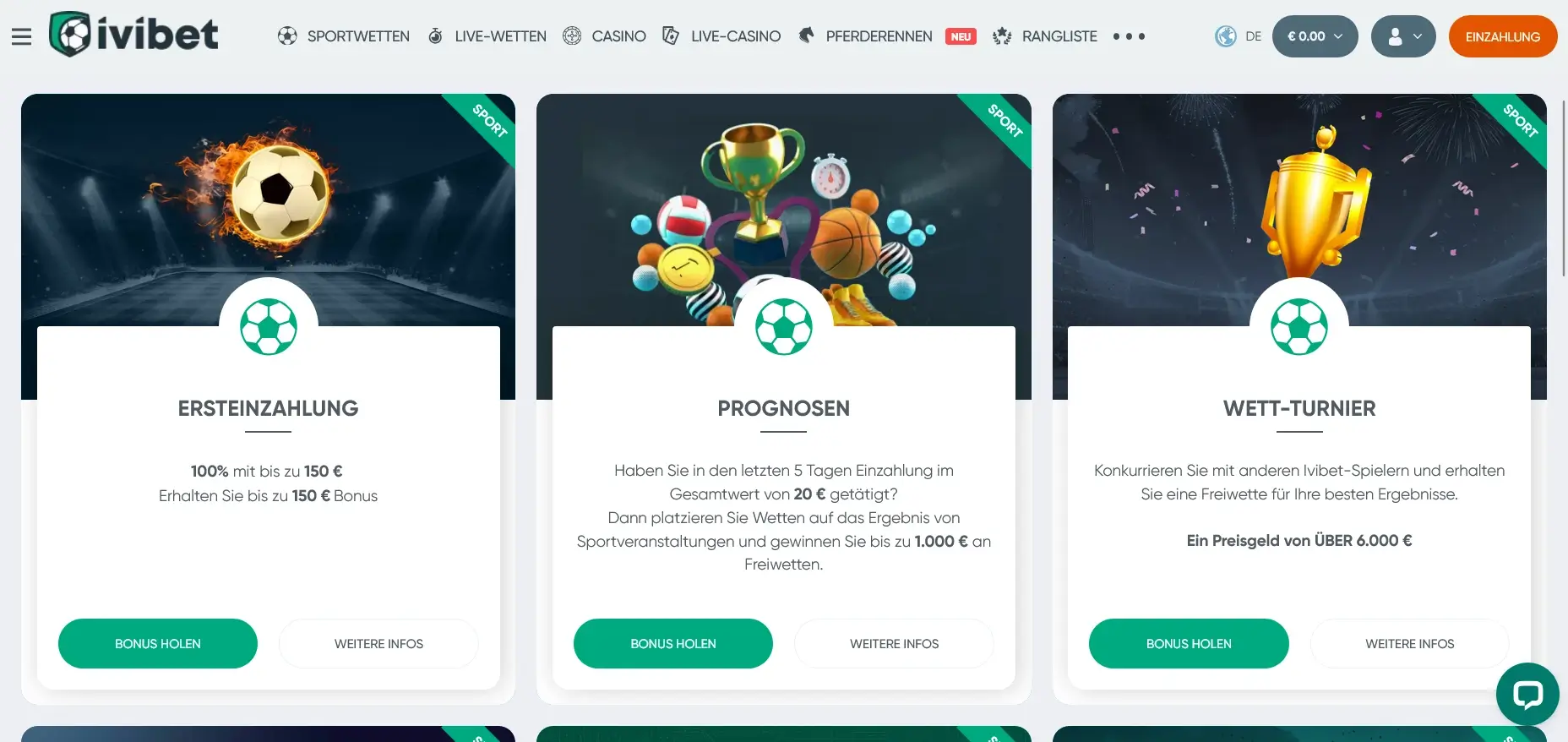 Ivibet Sportaktionen ansehen