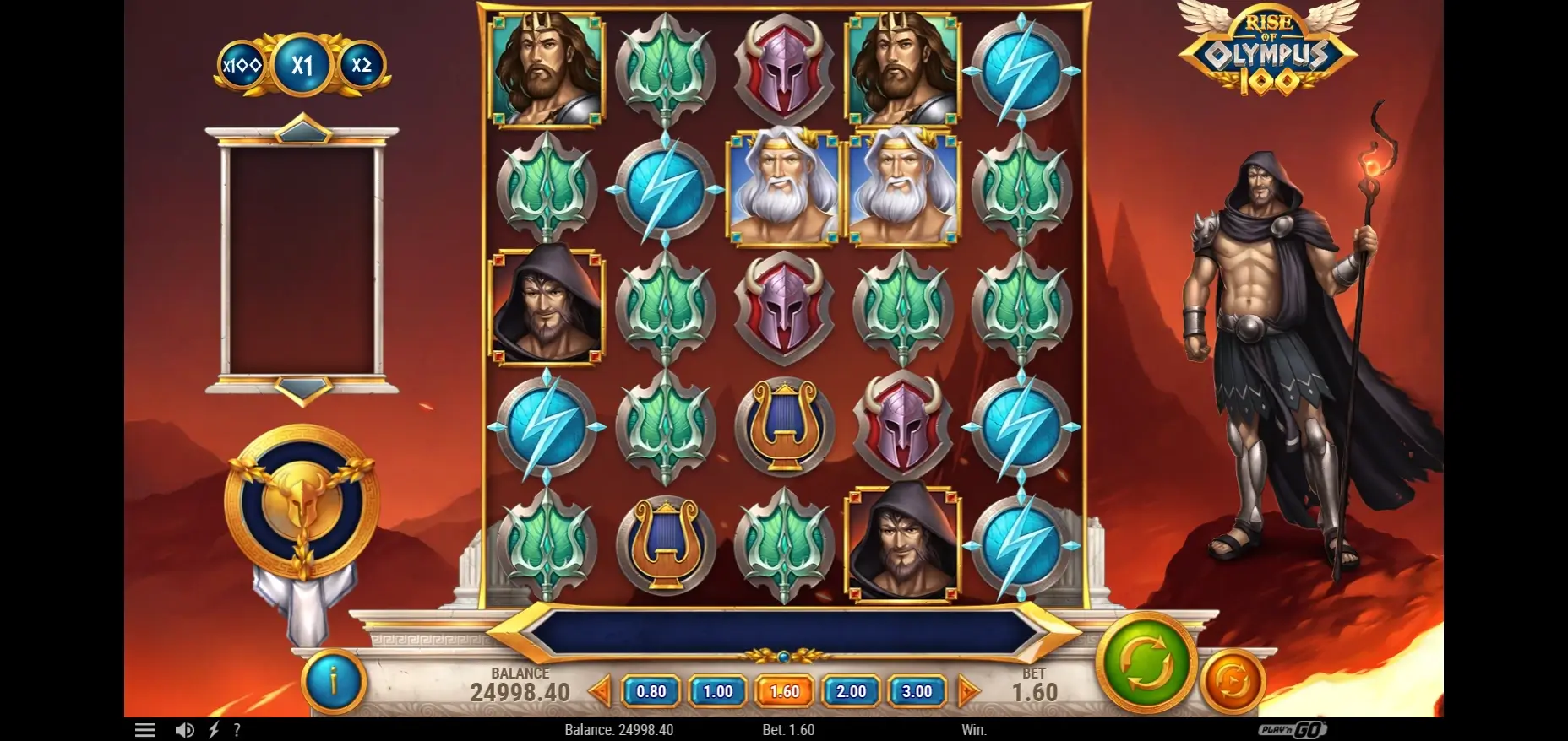 Helme und Blitzzeichen, Krieger am Rand – Play n GO (Rise of Olympus) Rise of Olympus Spielautomat