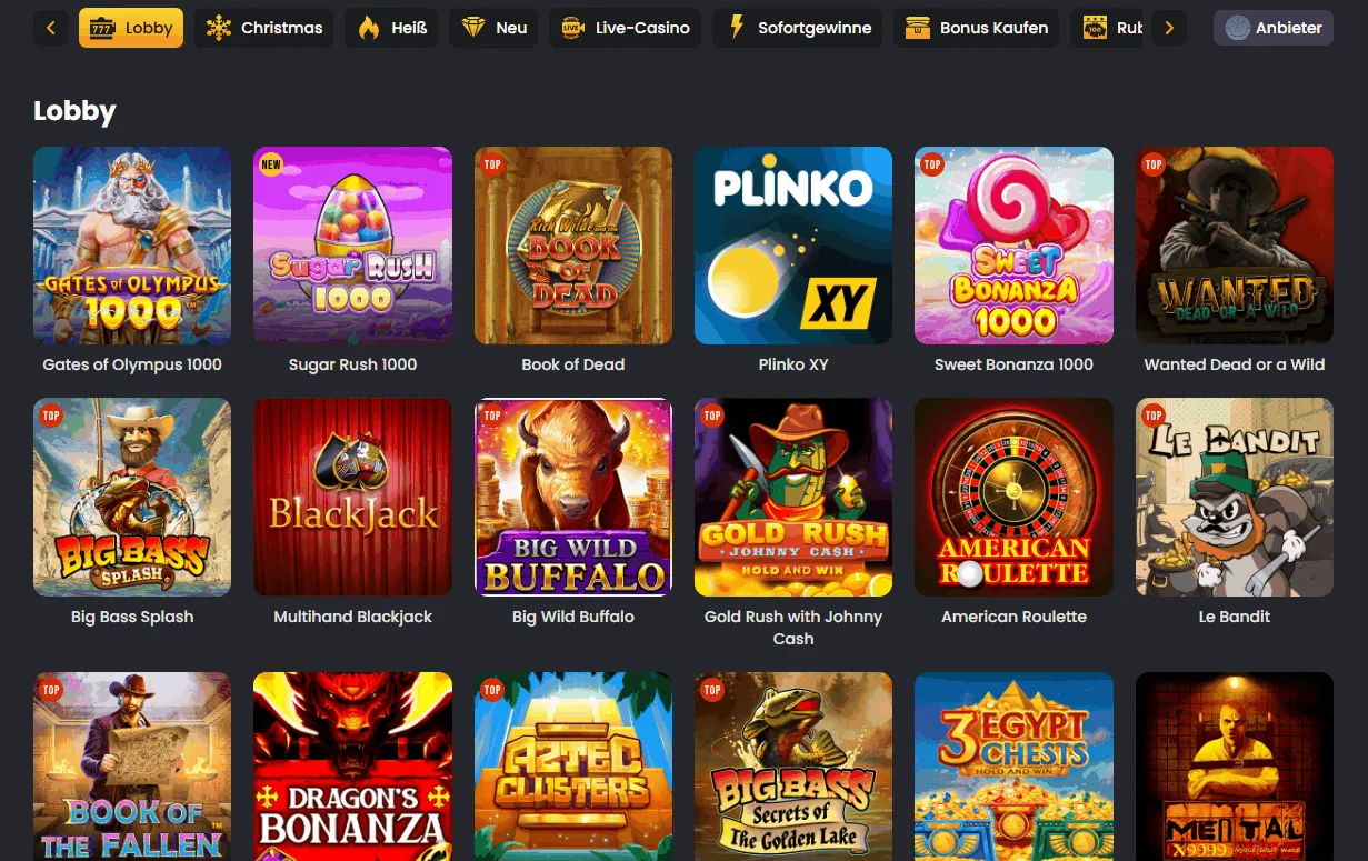 Spinline Spiele Angebot Spinline Casino Spiele