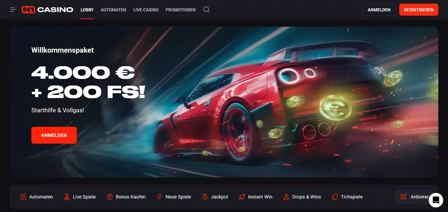 N1 Casino mit MGA Lizenz