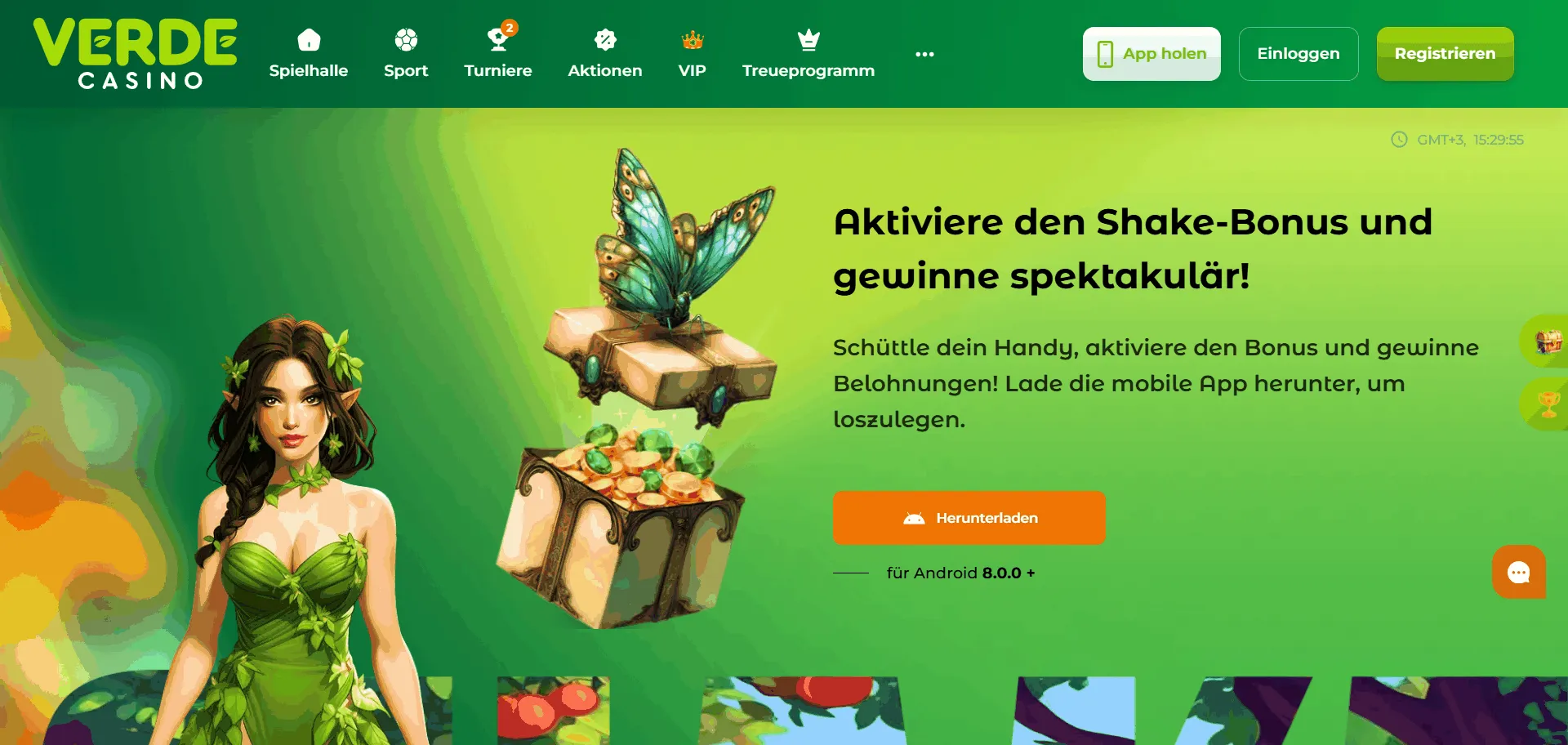 Im Verde Casino lässt sich ein Bonus ohne Einzahlung über die mobile App aktivieren Verde Casino Aktion ohne Einzahlung