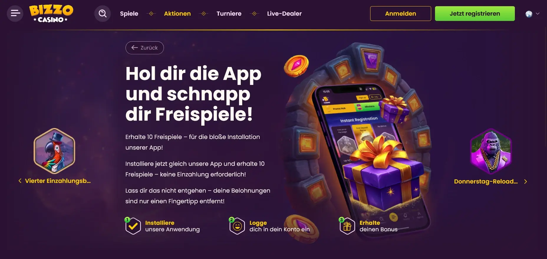 Bizzo Casino App Bonus Alternative