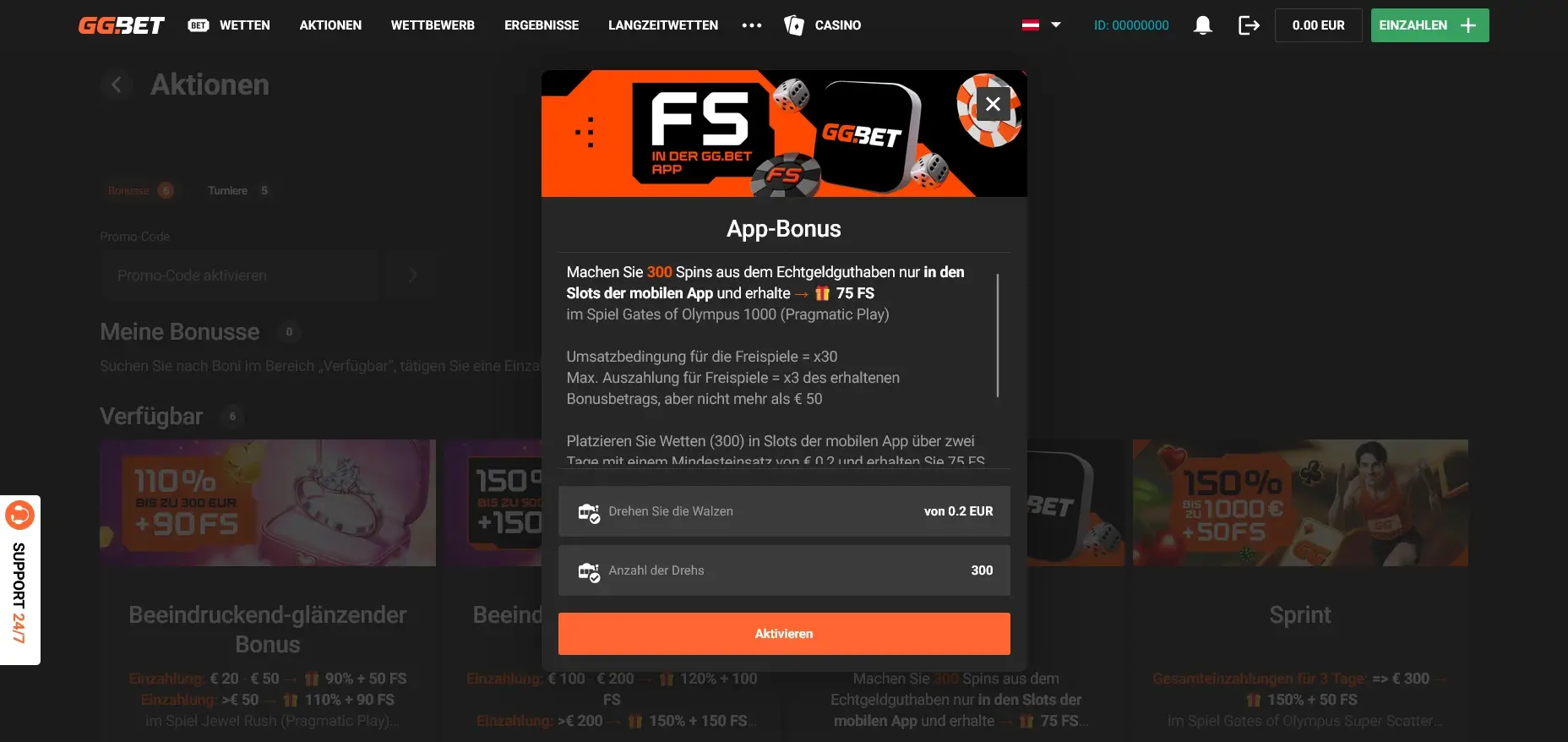 Der mobile App Bonus bei GGBet Casino zeigt eine Alternative mit 15 FS Bonus ohne Einzahlung GGBet Casino Startbonus ohne Einzahlung