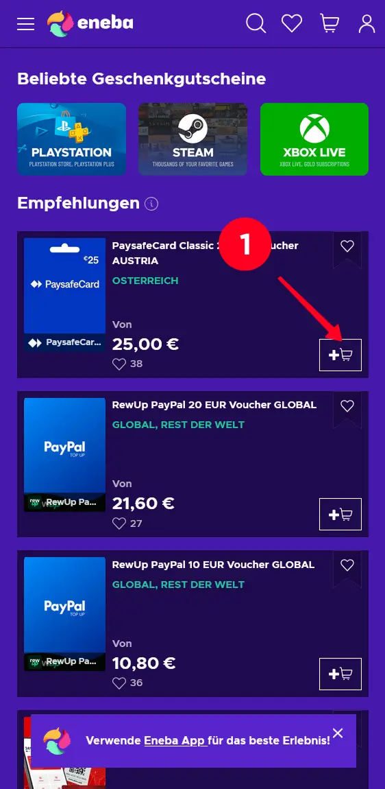 Paysafecard Gutschein